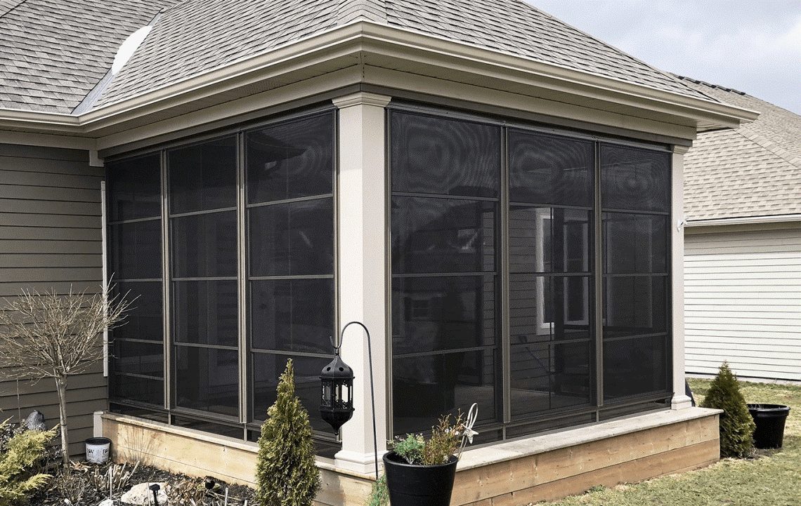 4-Track Vinyl Porch Enclosures